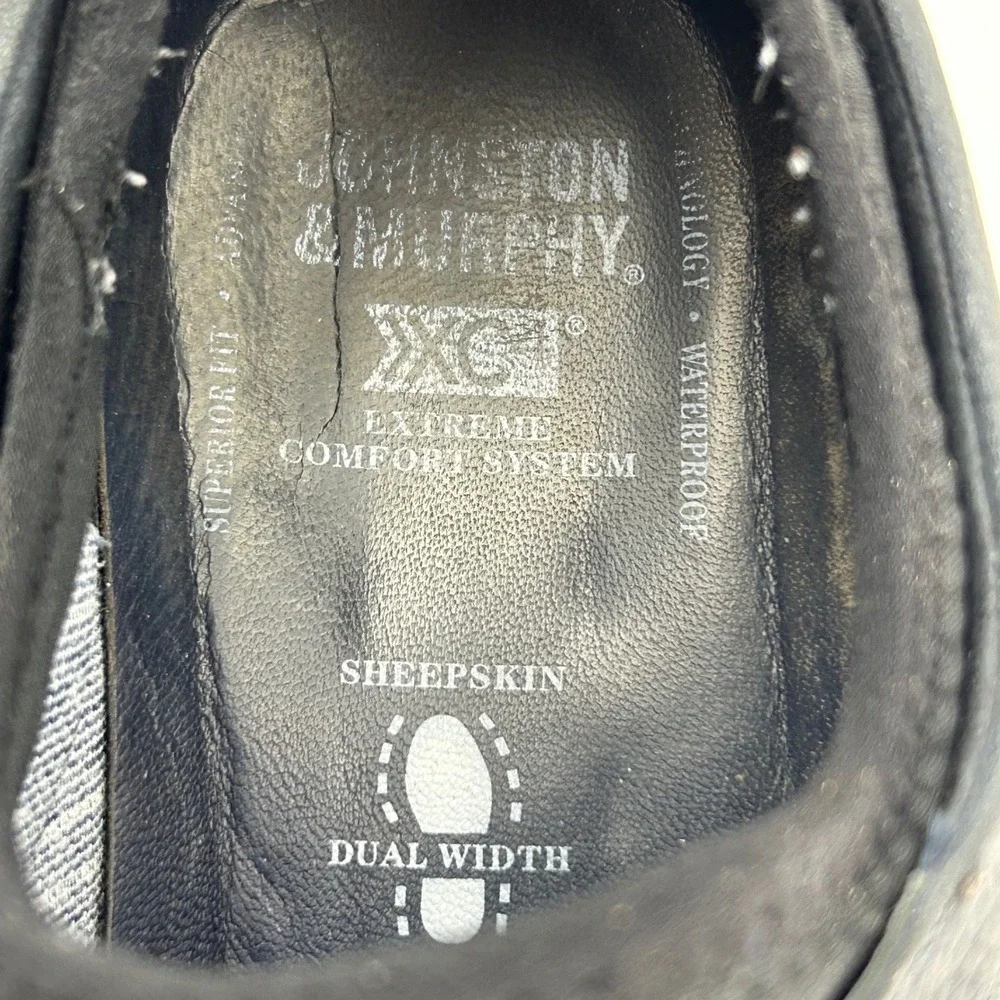 Johnston & Murphy XC4 Sneaker‎ Mens 12M Navy Leather Waterproof Comfort Business